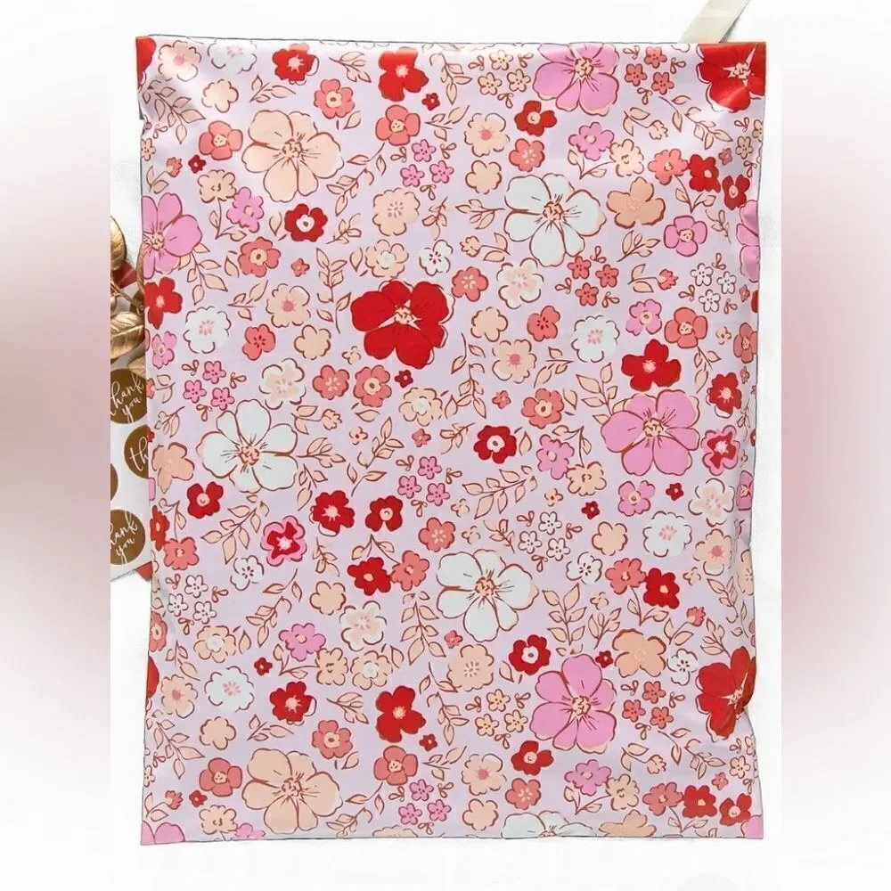 Poly Mailers MIx sizes 10x13 14.5x19 45 poly mailers 45 stickers